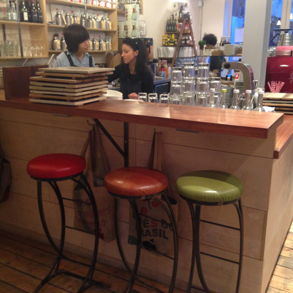 bar seating at Timberyard, Shoreditch, London